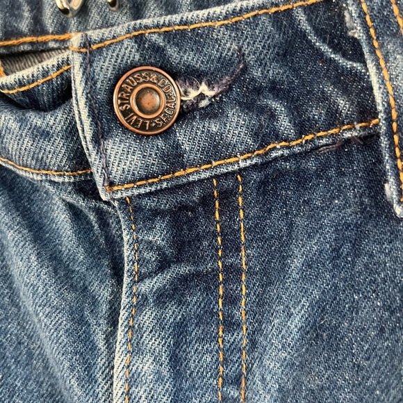 VINTAGE ORANGE TAB 509 LEVIS men's denim jeans 34'' 34'' made in USA zip fly - Picture 5 of 16